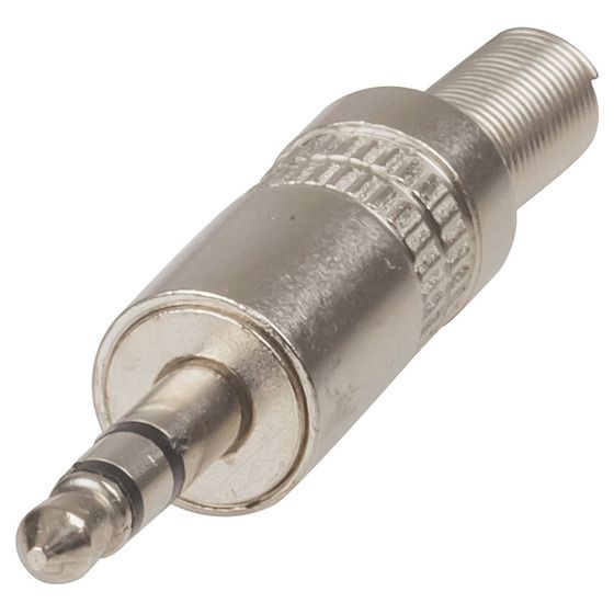 Jaycar 3.5mm Stereo Metal Plug with Spring – Secure Audio Connection