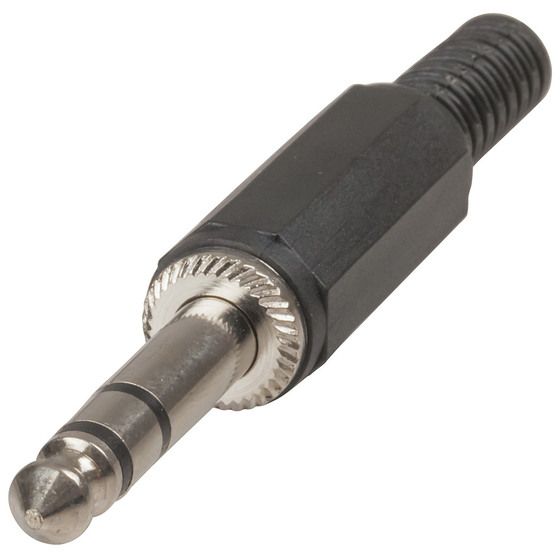 Jaycar 6.5mm Stereo Plastic Plug – Economy – PP0170