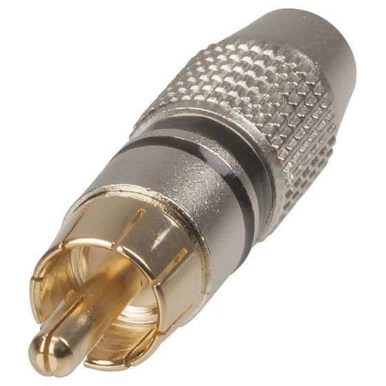 Jaycar Quality Gold RCA Plugs – Black