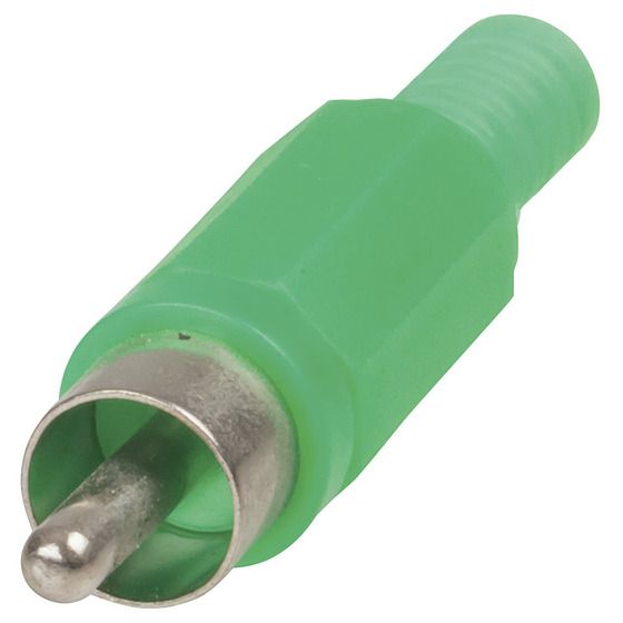 Jaycar RCA Plug – Plastic Green (Economy)