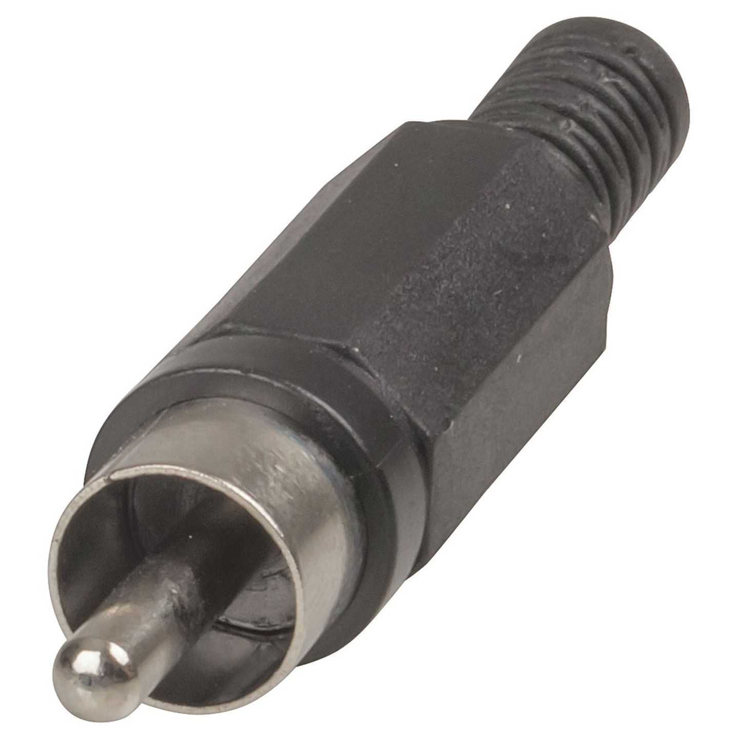 Black RCA Plug Plastic