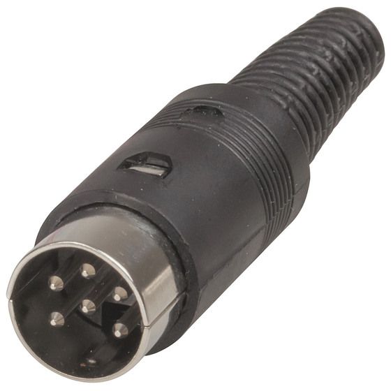 Jaycar 6 Pin DIN Line Plug