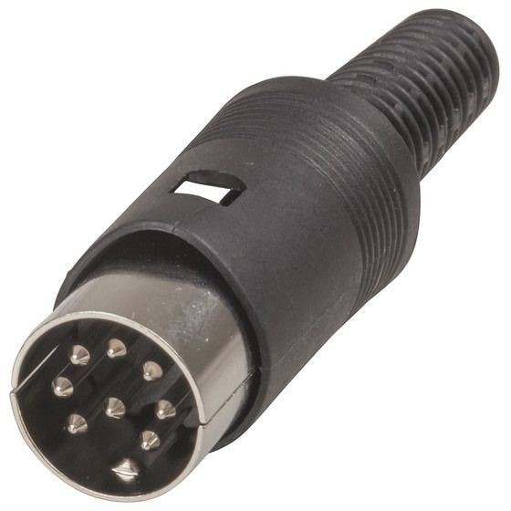 Jaycar 8 Pin DIN Line Plug