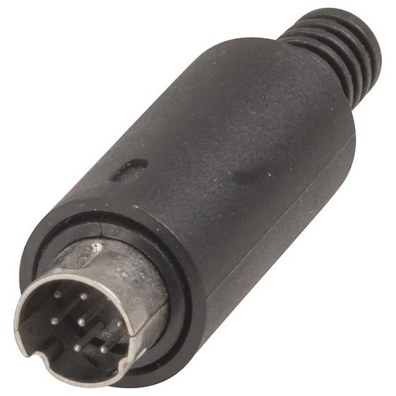 Jaycar 8-Pin Mini DIN Plug – Suits Macintosh Computers