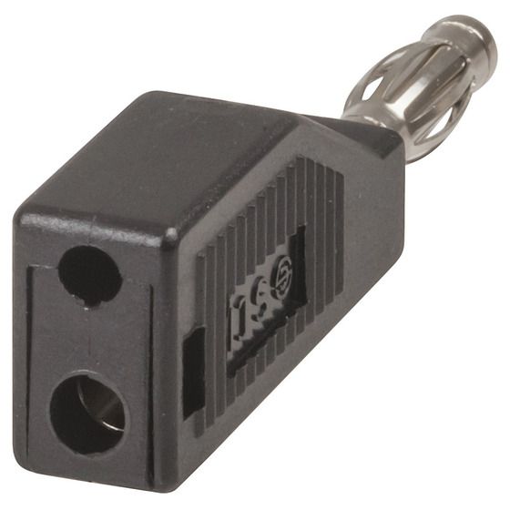 Jaycar Black Banana Plug – Piggyback Style | 5 Colours to Match Binding Posts
