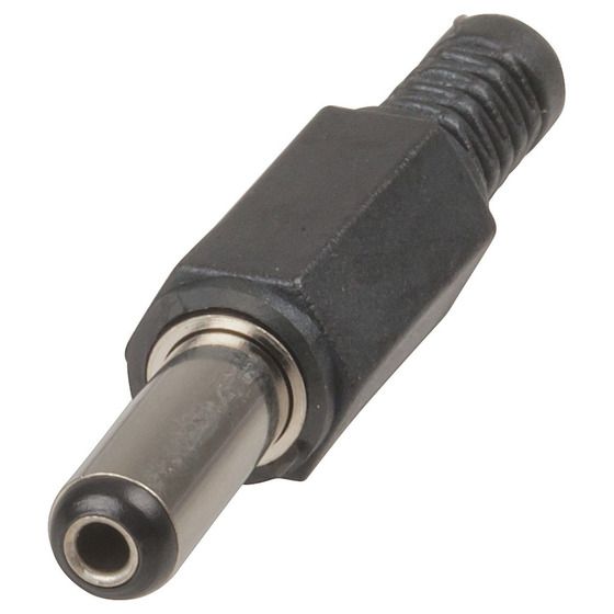 Jaycar 2.1mm DC Power Line Connector – 14mm Shaft, 2-Pole Cable Terminal