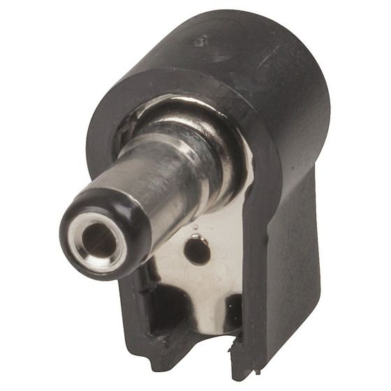 Jaycar 2.1mm Right Angle DC Plug – 2-Pole Power Cable Terminal for DC Power Supplies