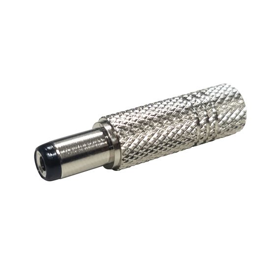 Jaycar 2.1mm DC Metal Line Plug – 2-Pole Power Cable Terminal with Metal Casing