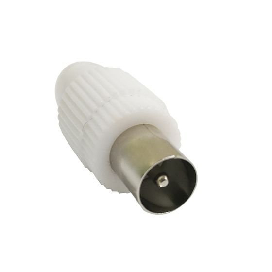 Jaycar 75 Ohm Plastic TV Plug – RG59 & RG6 Coaxial Connector