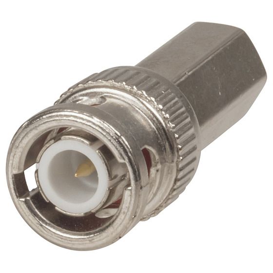 JAYCAR BNC Plug for RG6 – Twist-On, Crimpless Coax Connector