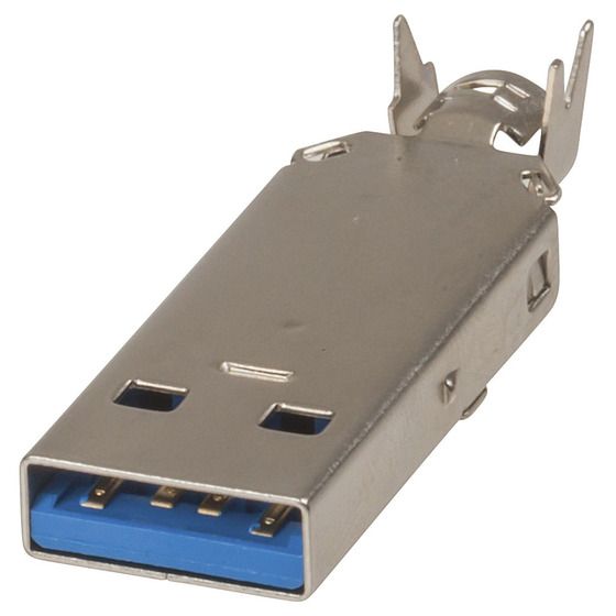 USB 3.0 Type-A Plug – 4.8Gbps Gold-Plated Connector | Jaycar PP0923