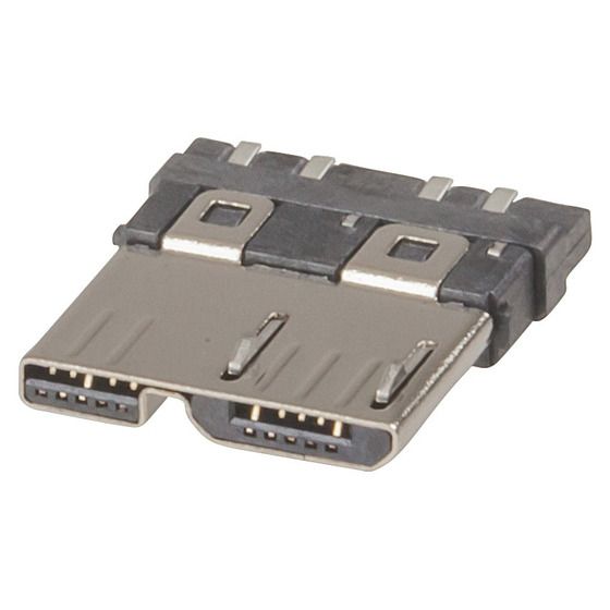 USB 3.0 Micro Type-B Plug – PCB Mount Gold-Plated | Jaycar PP0925