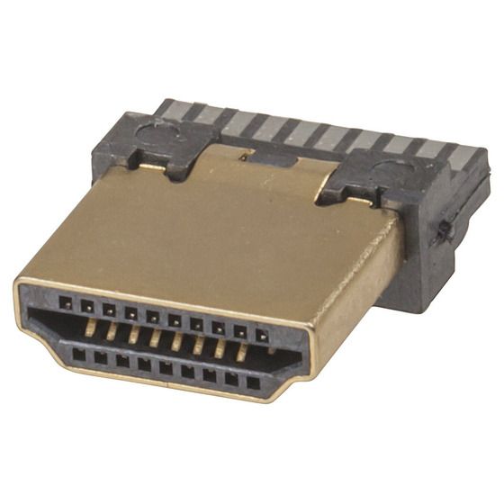 Jaycar Gold Plated PCB Mount HDMI Plug – Standard Size