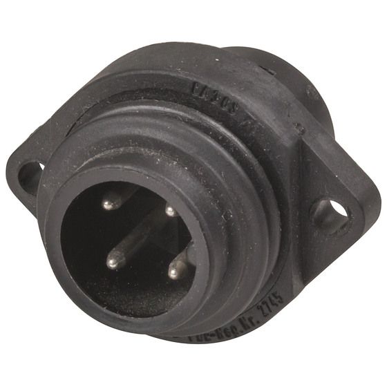 Jaycar 3 Pole + Pre-Earth CA Series Panel Plug | IP-67 Mating | Hirschmann C16-1 Style | Polyamide 6.6
