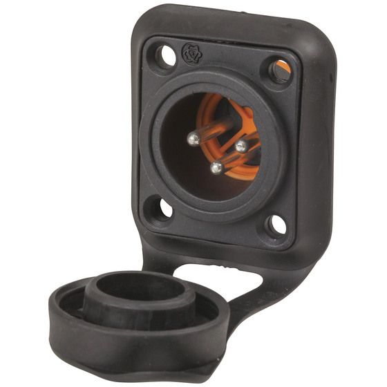 Jaycar IPX6 Surface Mount XLR Male Connector – Wet & Outdoor PA Use (PP1014)