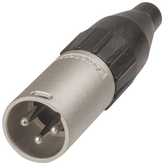 Amphenol 3 Pin Line Male XLR Plug – Diecast Metal Shell (Jaycar PP1052)