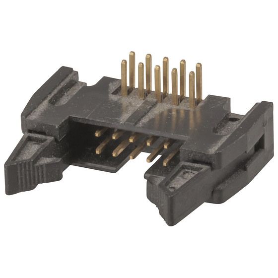 Jaycar 10 Pin IDC Locking Right Angle Header – PCB Mount Connector