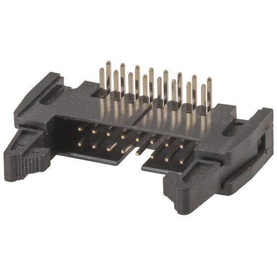 Jaycar 16 Pin IDC Locking Right Angle Header – PCB Mount Connector