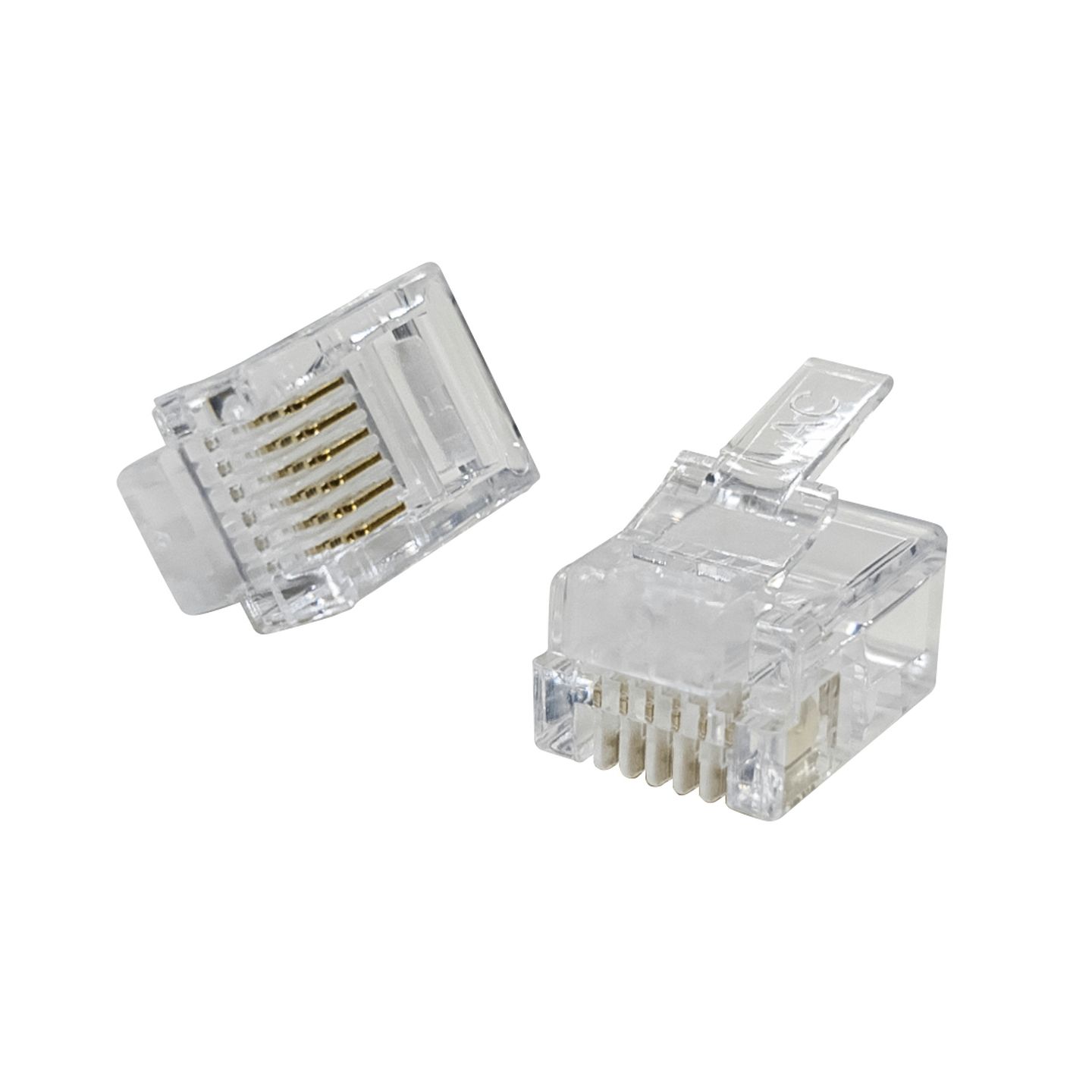 RJ12 Telephone plugs for Stranded Cable - Pack of 5