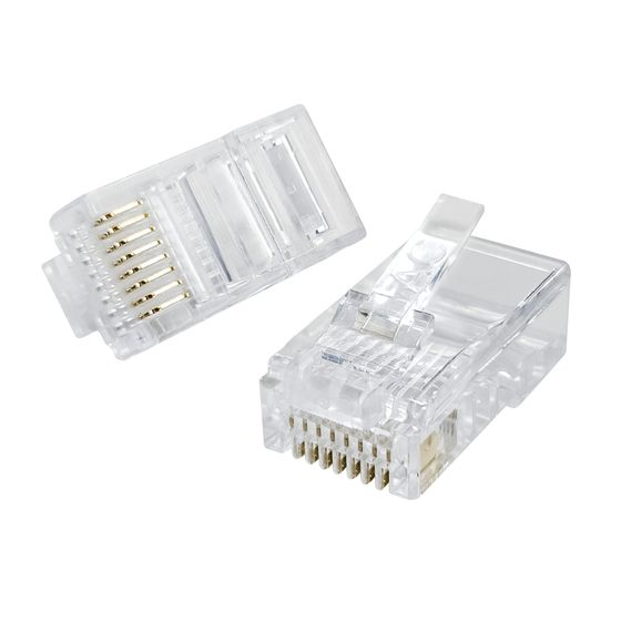 8 PIN US TYPE TELEPHONE PLUGS FOR STRANDED CABLE - PACK OF 5