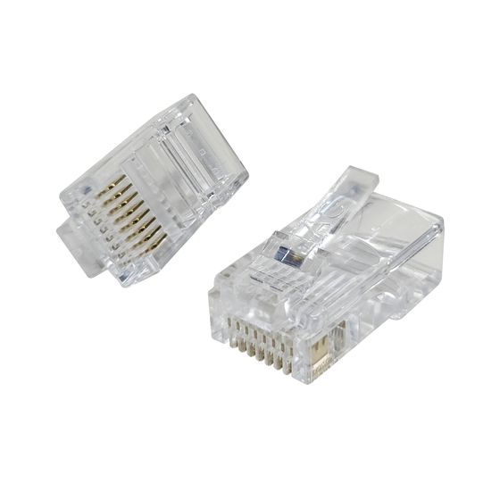 Jaycar RJ45 Telephone Plugs for Solid Core Cable – Pack of 50 (8/8 Approved)