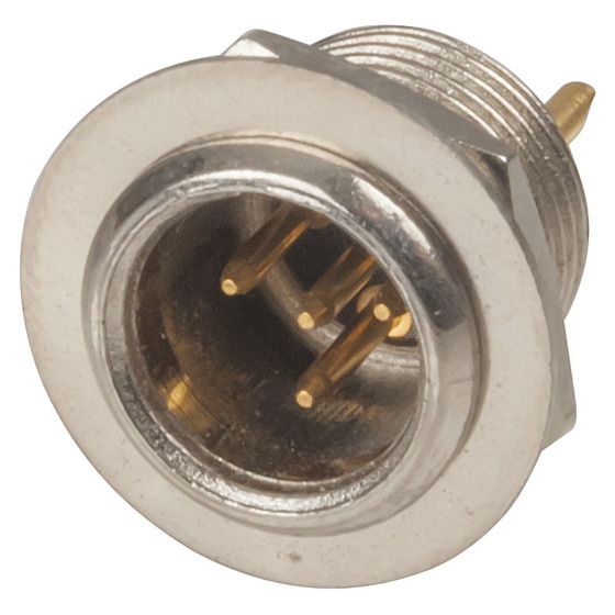 Jaycar 4-Pin Chassis Male Mini XLR Style Connector