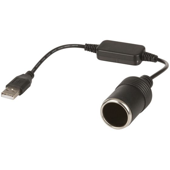 Jaycar 12V 8W USB Step-Up Power Cable to Cigarette Socket – 5V to 12V Adapter