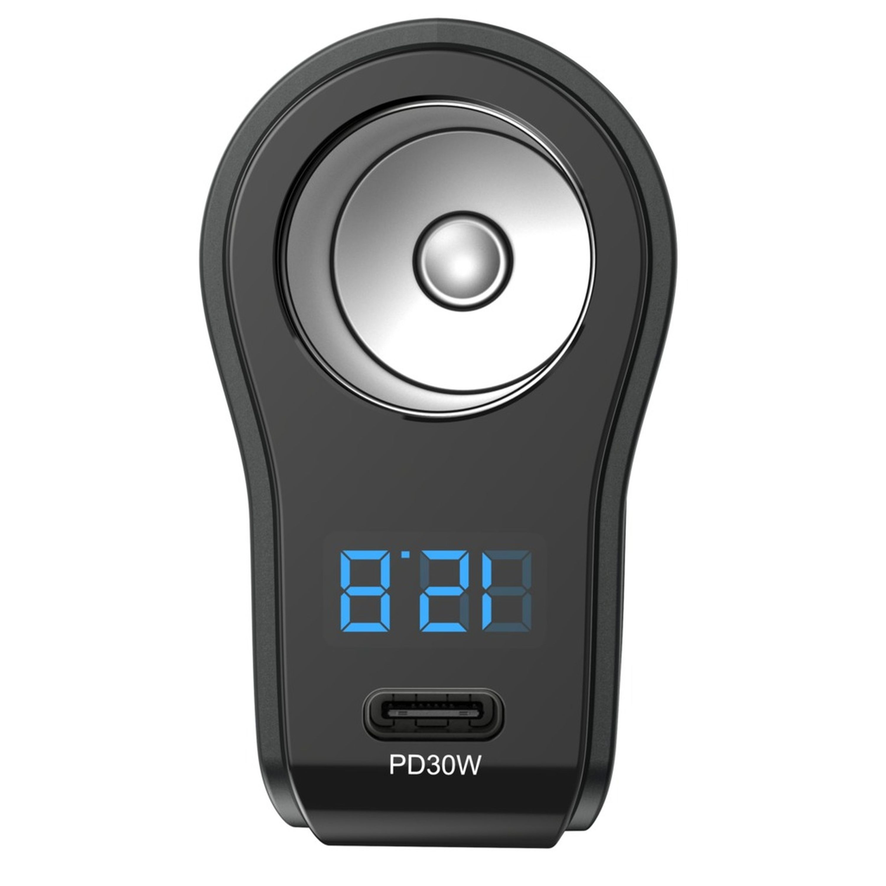 Compact Car Cigarette Lighter Adaptor With PD30W and Dual QC3.0 Outputs