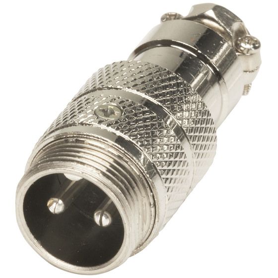 2 Pin Line Male Microphone Connector | Jaycar PP2015