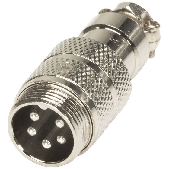 Jaycar 5-Pin Line Male Microphone Connector (PP2019)