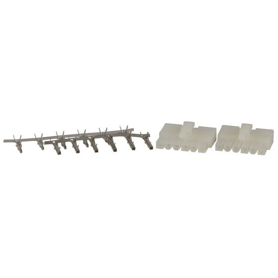 6 Pin Miniature Nylon Molex-Type Connector – Plug & Socket Pair (6 Male + 6 Female Pins)