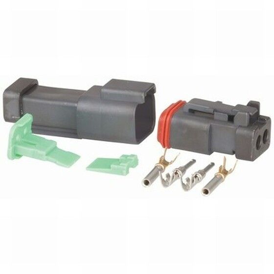 Jaycar Waterproof Deutsch 2-Way Connector Set – Automotive & Marine Wiring