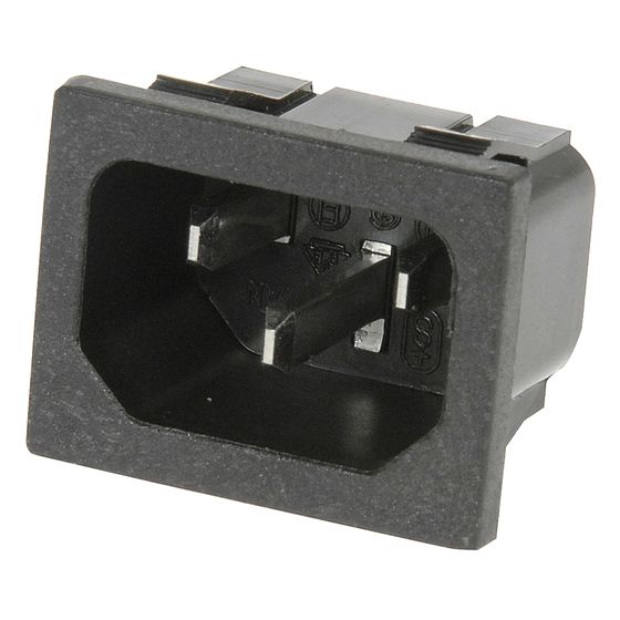 Jaycar Snap-In IEC Mains Socket (PP4009)