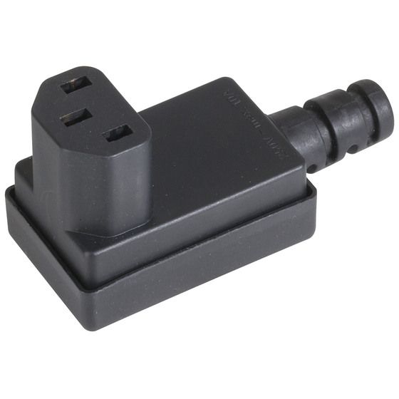 Jaycar Right Angled IEC320 C13 Line Socket with Strain Relief (PP4012)