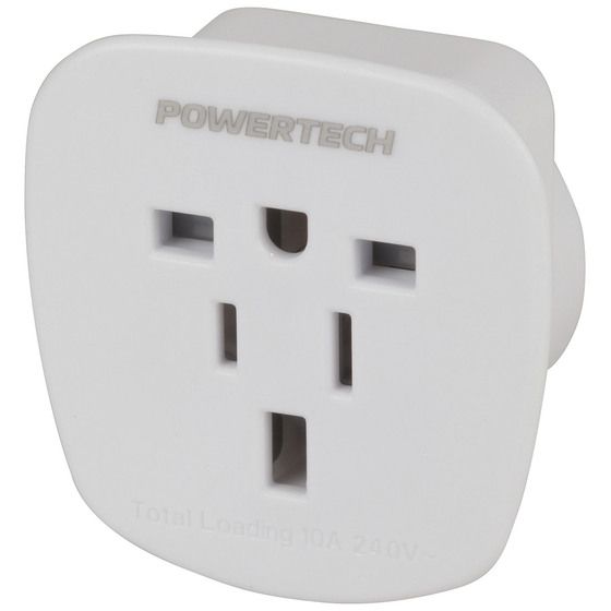 Jaycar Universal Inbound Travel Adaptor – Suits USA & UK Plugs for AU/NZ Wall Sockets