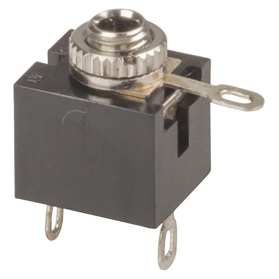 Jaycar 2.5mm Stereo Chassis Socket – Panel Mount Audio Jack