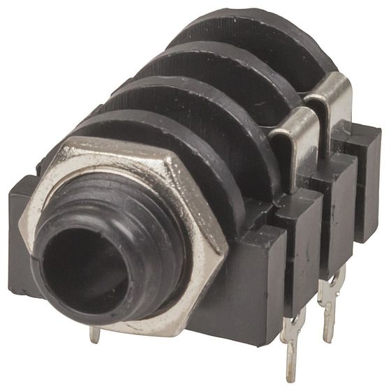 Jaycar 6.5mm Mono Chassis Socket – Open Switch Type (PS0160)