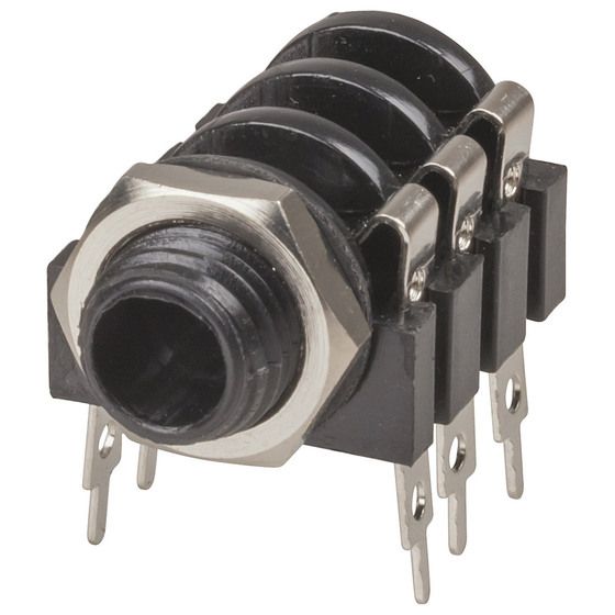 Jaycar 6.5mm Stereo Insulated DPST Switched Socket – Mono Compatible