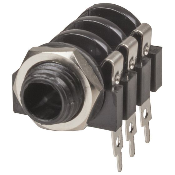 Jaycar 6.5mm Stereo Insulated Unswitched Socket – Mono Compatible