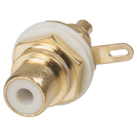 HIGH QUALITY GOLD INSULATED SOCKET - WHITE