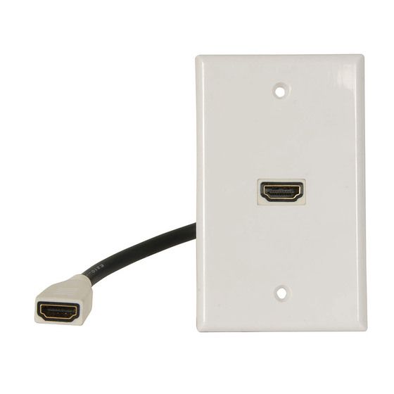 HDMI 2.0 Wall Plate with Flylead – Flush Mount | JAYCAR