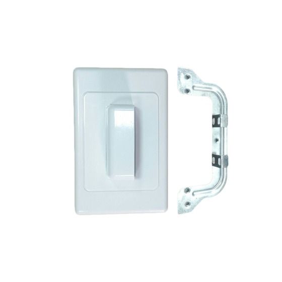 Brushed Rear Cable Entry Wall Plate – Multi-Cable | JAYCAR