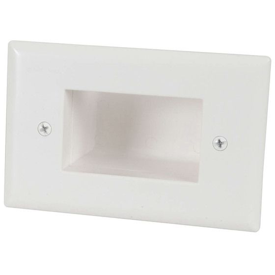 Recessed Cable Entry Wall Plate – Large | JAYCAR