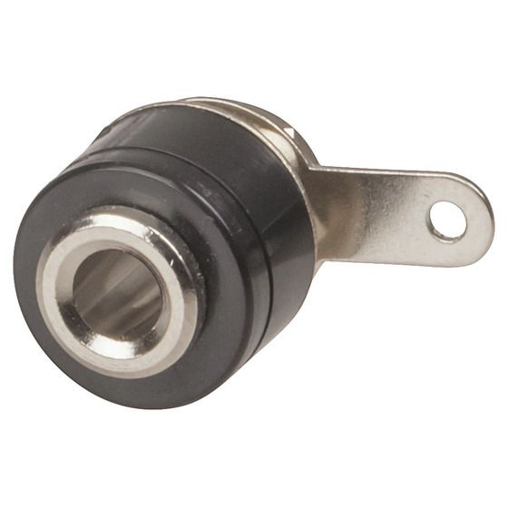 BLACK 4MM PANEL MOUNT SOCKET