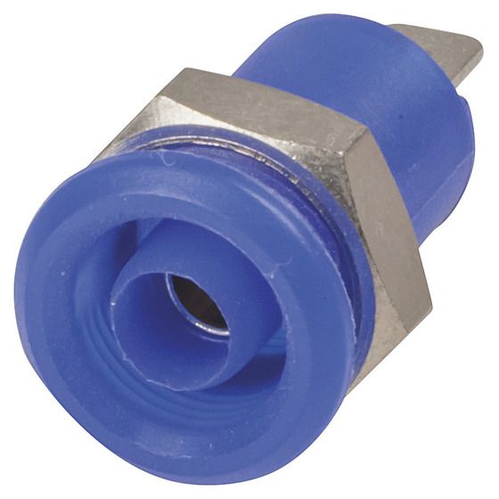 Jaycar 4mm Panel Mount Banana Socket – Blue (PS0423)