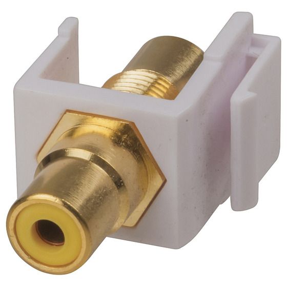 Jaycar Keystone Insert RCA Socket – Yellow (PS0767)