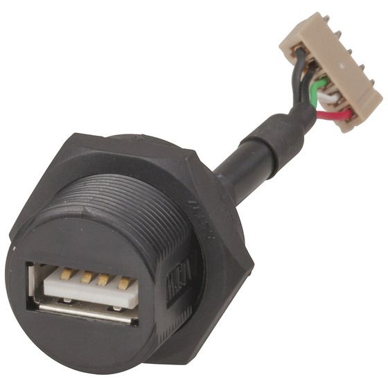 Jaycar IP67 Panel Mount USB Type A Socket – Industrial & Outdoor Rated