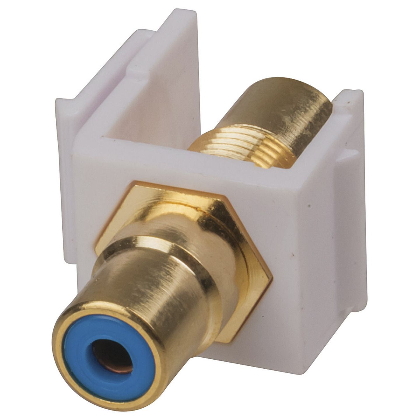 RCA Blue Keystone Insert Gold Plated