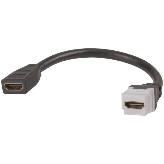 HDMI 2.0 SOCKET FLYLEAD KEYSTONE INSERT