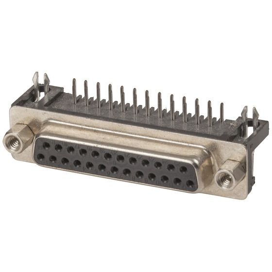 RIGHT ANGLED D25 SOCKET WITH PCB MOUNT